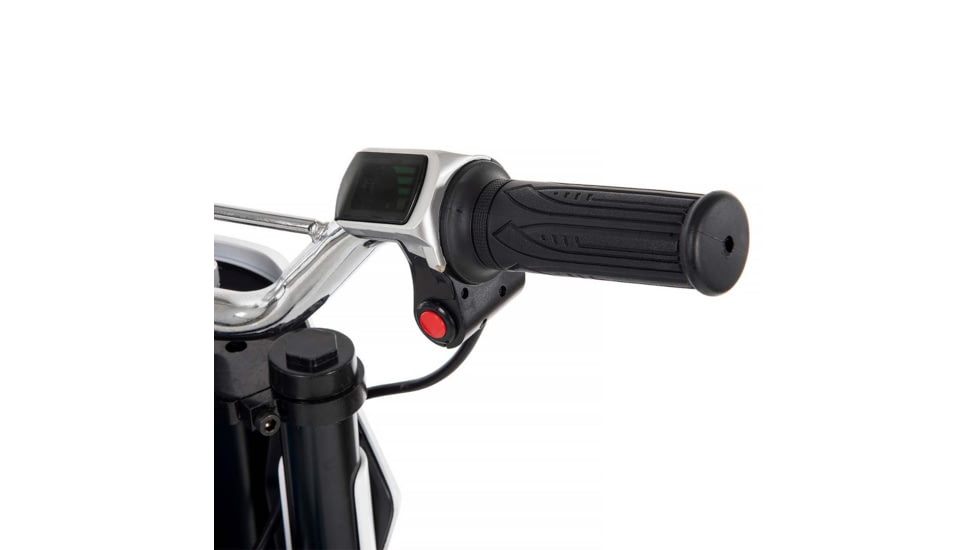 Huffy CR8-R Battery Operated Ride On Minibike, White/Blue, 33in, 17201