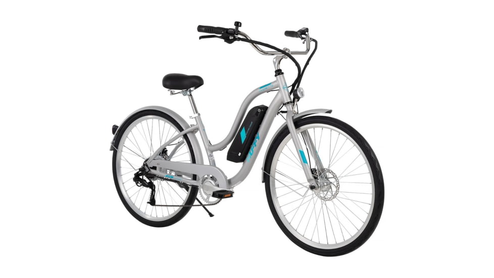 Huffy Everett Plus Elecrtic Bike-Womens, White, 27.5 inch, E4870