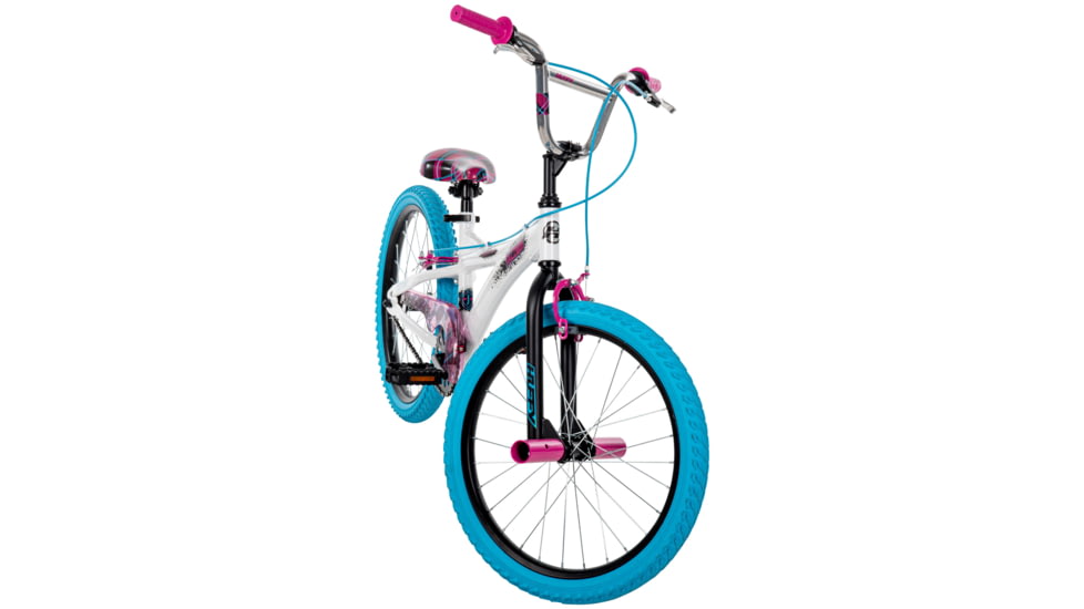 Huffy Jazzmin BMX-Style Bike - Girls, White/Blue/Pink, 20 in, 23092