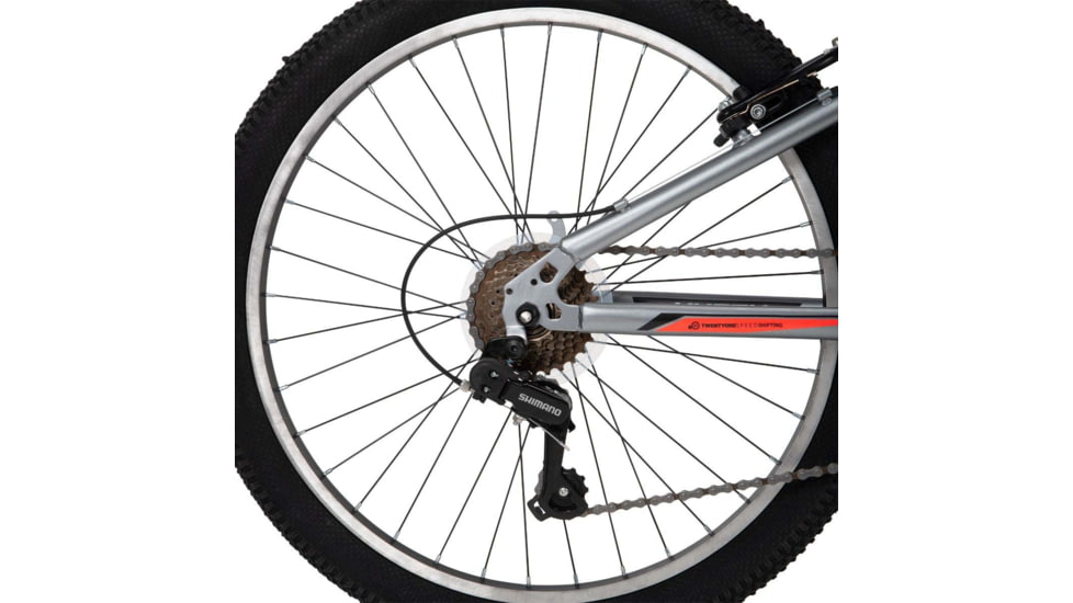 Huffy Marker Mountain Bike 21 Speed Bike - Mens, Silver/Orange, 24in, 24940