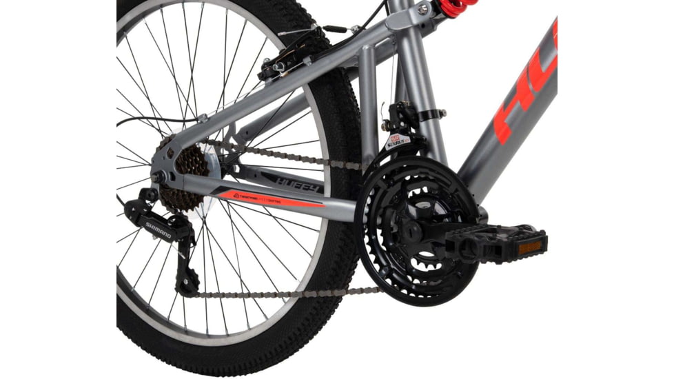 Huffy Marker Mountain Bike 21 Speed Bike - Mens, Silver/Orange, 24in, 24940