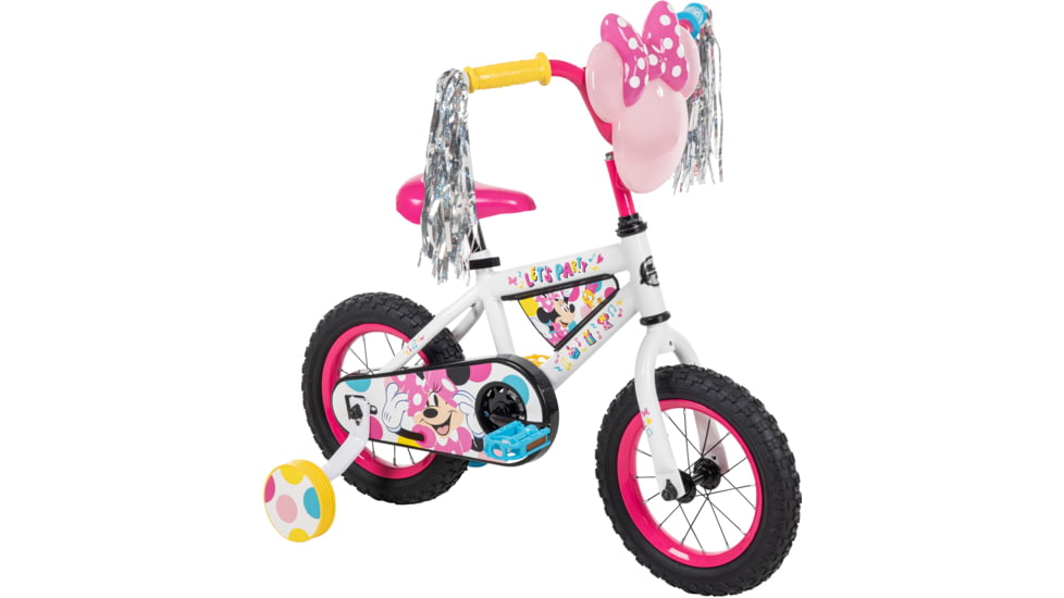 Huffy Minnie Kids Bike - Girls, Pinks/White/Blue/Yellow, 12 in, 22252