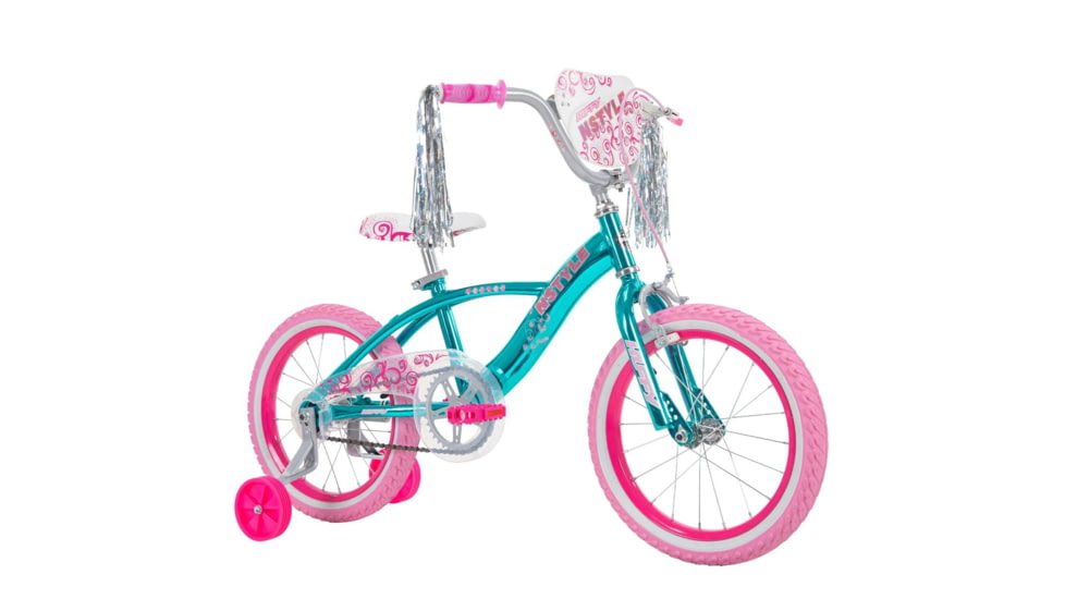 Huffy Nstyle Kids Bike - Girls, Teal/Pink, 16in, 21830