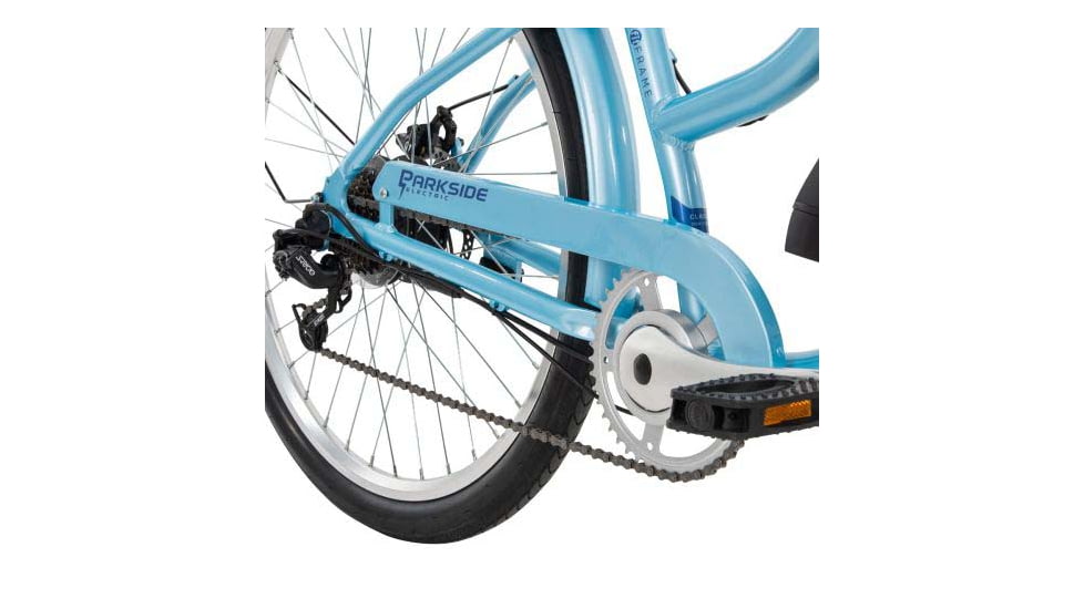 Huffy Parkside 7-Speed Electric Bicycles - Womens, 27.5 inch, Blue, E5871P7