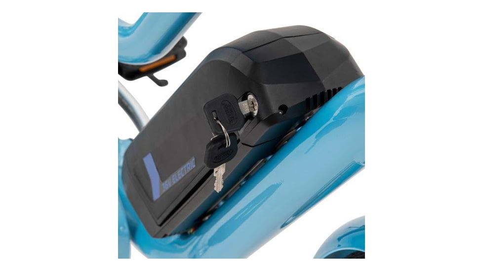 Huffy Parkside 7-Speed Electric Bicycles - Womens, 27.5 inch, Blue, E5871P7