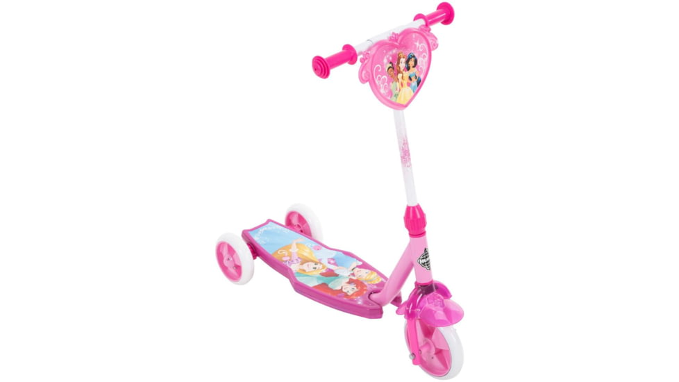 Huffy Princess Electro-Light 3WHL Preschool Kids Scooter - Girls, Pink/White, 28411