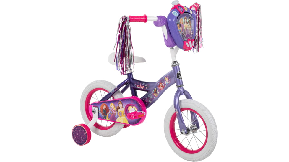 Huffy Princess Kids Bike - Girls, Pink/Purple/White, 12 in, 22452