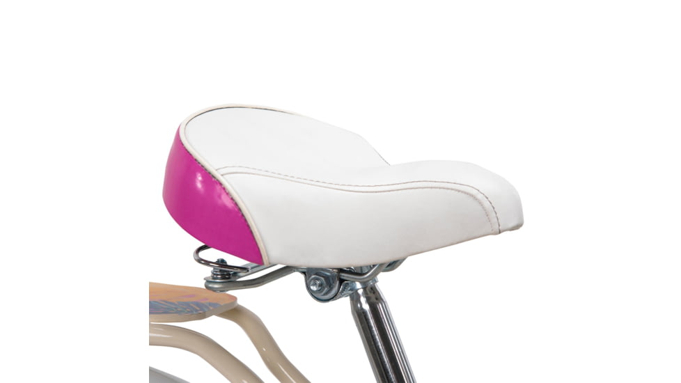 Huffy Single-Speed Beach Cruiser Bike - Womens, Cream/Pink, 26 inch, 76598