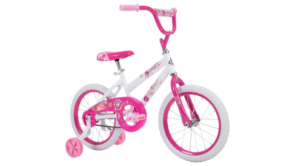 Huffy So Sweet Kids Bike - Girls, White/Pink, 16in, 21810