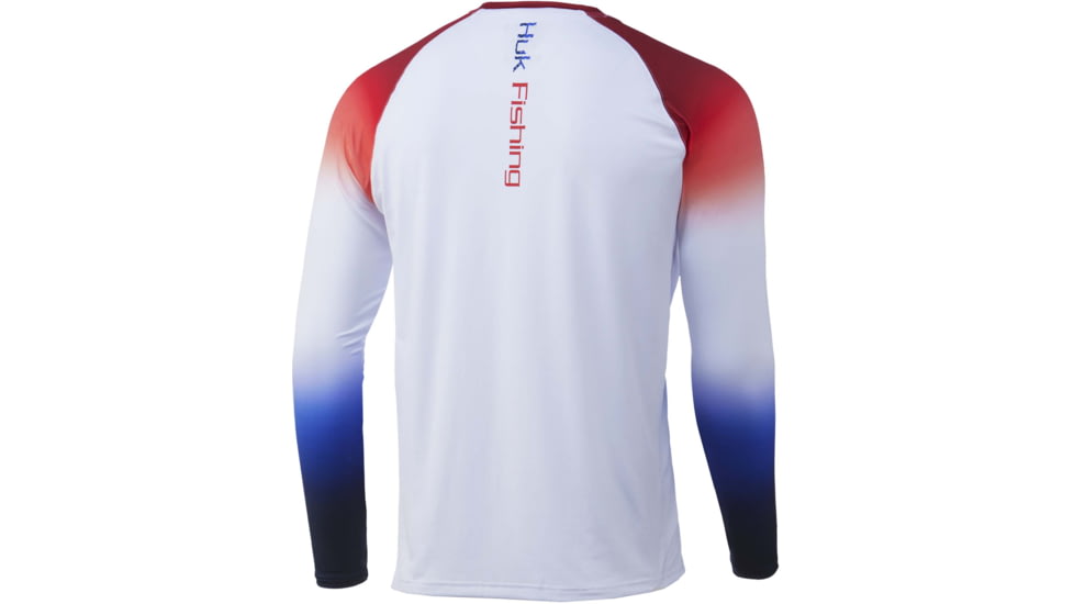 HUK Performance Fishing Flare Double Header Shirt - Mens, Americana, S, H1200405-695-S