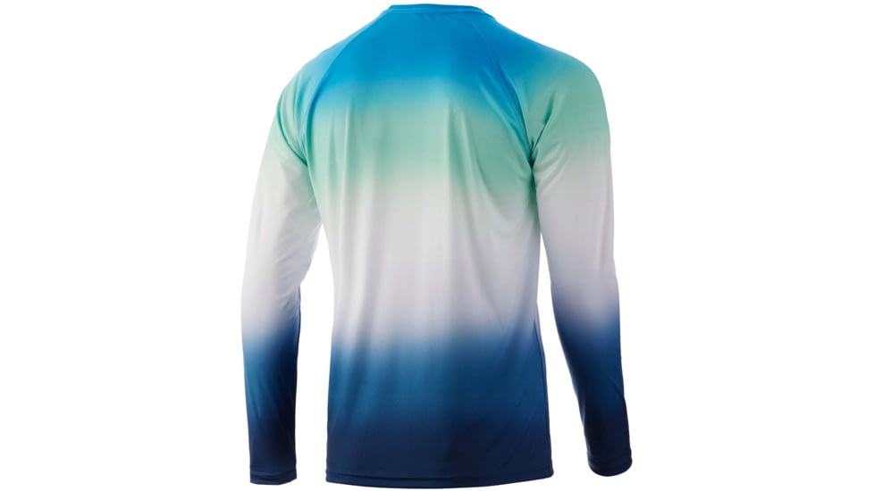 HUK Performance Fishing Flare Fade Pursuit L/S Shirt - Men's, Malibu Blue, M, H1200404-438-M