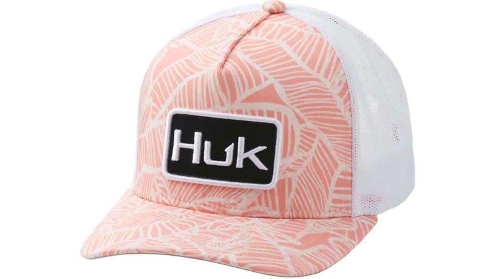HUK Performance Fishing Linear Leaf Trucker - Womens, Desert Flower, One Size, H6300033-687-1