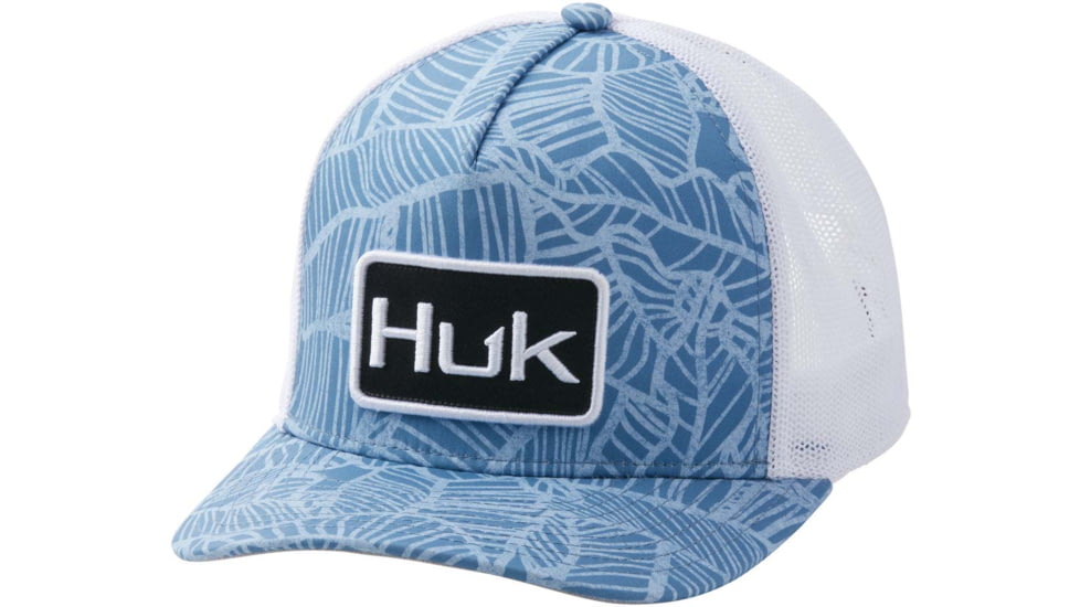 HUK Performance Fishing Linear Leaf Trucker - Womens, Titanium Blue, One Size, H6300033-428-1