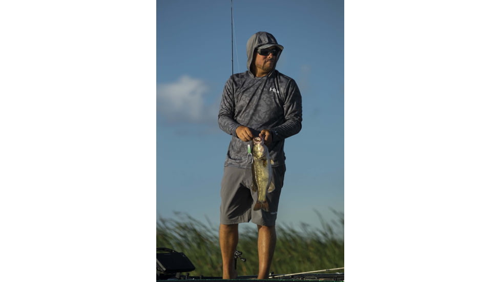 HUK Performance Fishing Icon X Running Lakes Hoodie - Mens, Volcanic Ash, XXL, H1200393-013-XXL