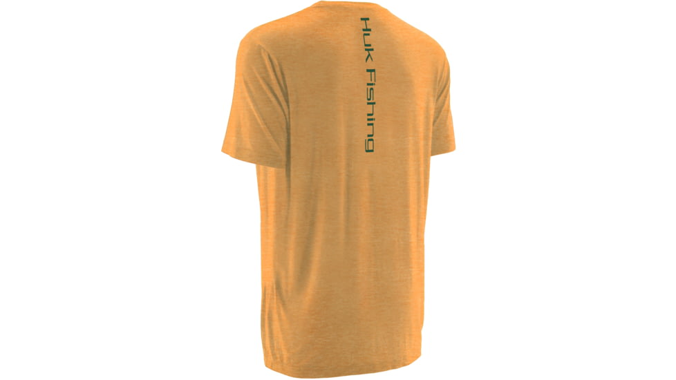 HUK Inked Bass Tee, Heather Orange, Extra Large H1000039HOGXL