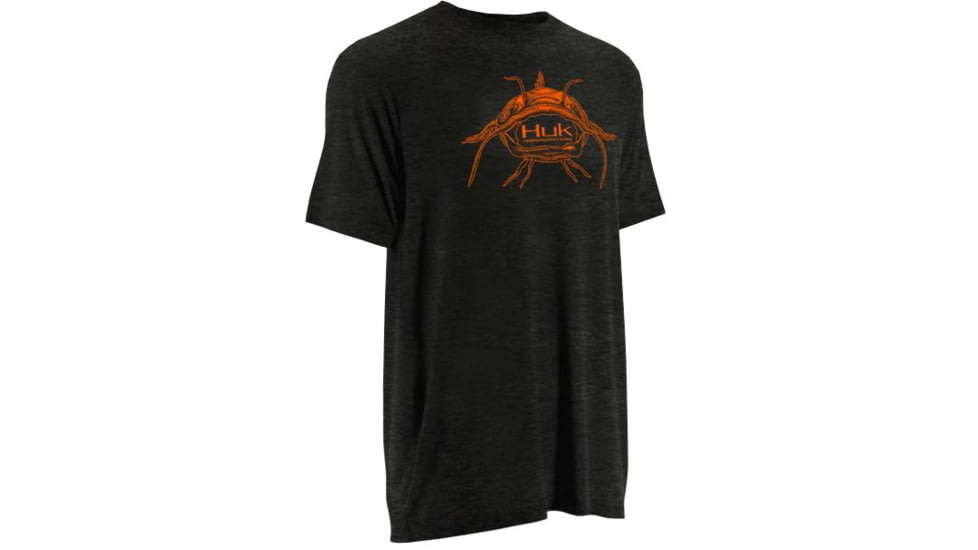 HUK Inked Catfish Tee, Dark Grey Heather, Small H1000038DGHS