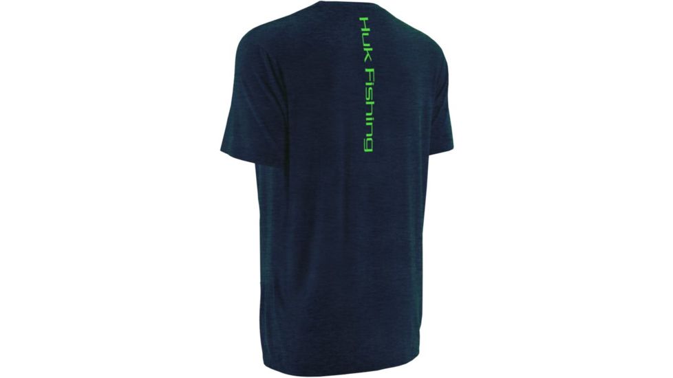 HUK Inked Catfish Tee, Heather Navy, Small H1000038HNVS