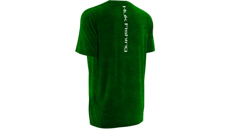 HUK Inked Walleye Tee, Heather Treefrog, Small H1000040 HTFS