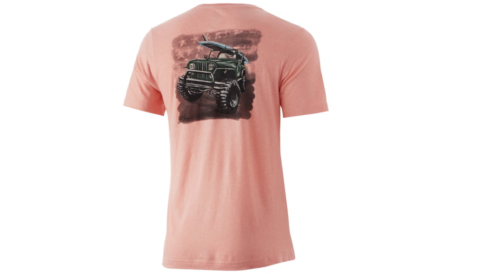 HUK Performance Fishing KC Solo Mission Tee - Mens, Desert Flower Heather, L, H1000340-689-L