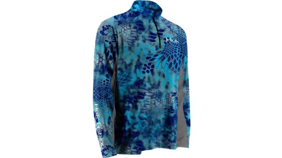 HUK Kryptek Icon 1/4 Zip, Pontus, Medium H1200007PONM