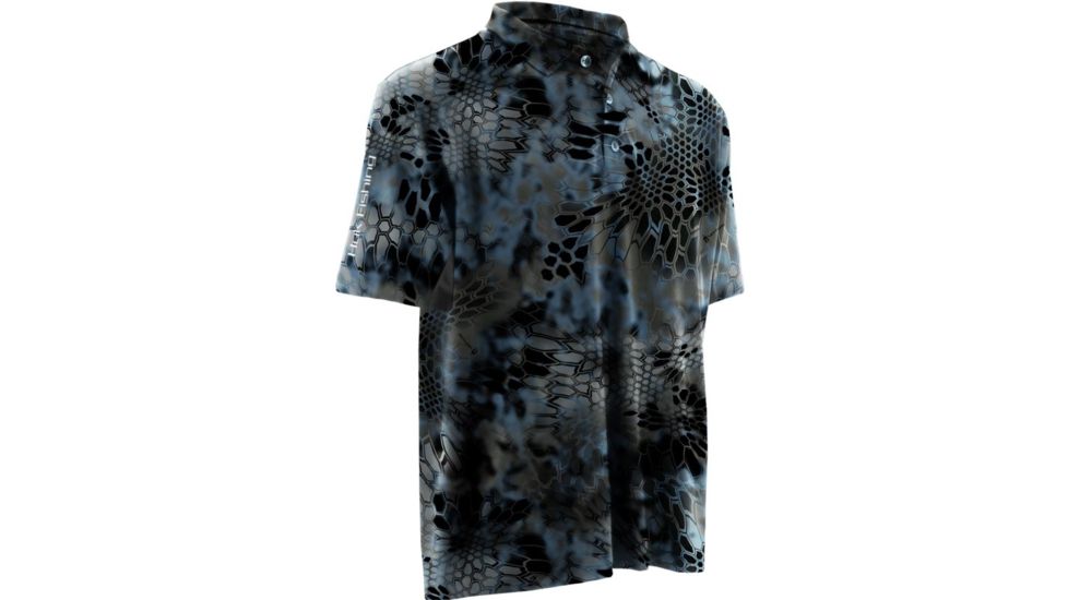 HUK Kryptek Icon Polo, Large, Neptune H1200066NEPL