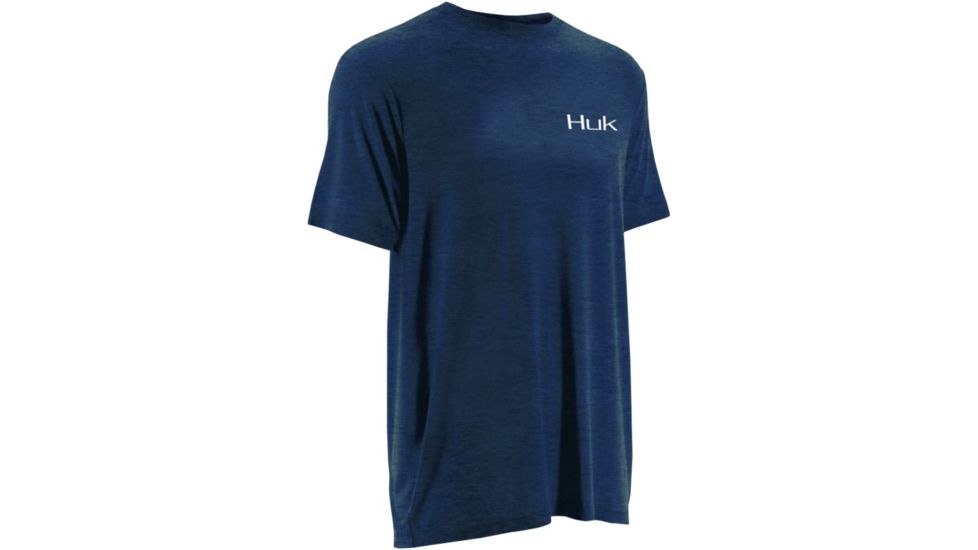 HUK KScott Rising Sail Tee, Heather Navy, Medium H1000036HNVM
