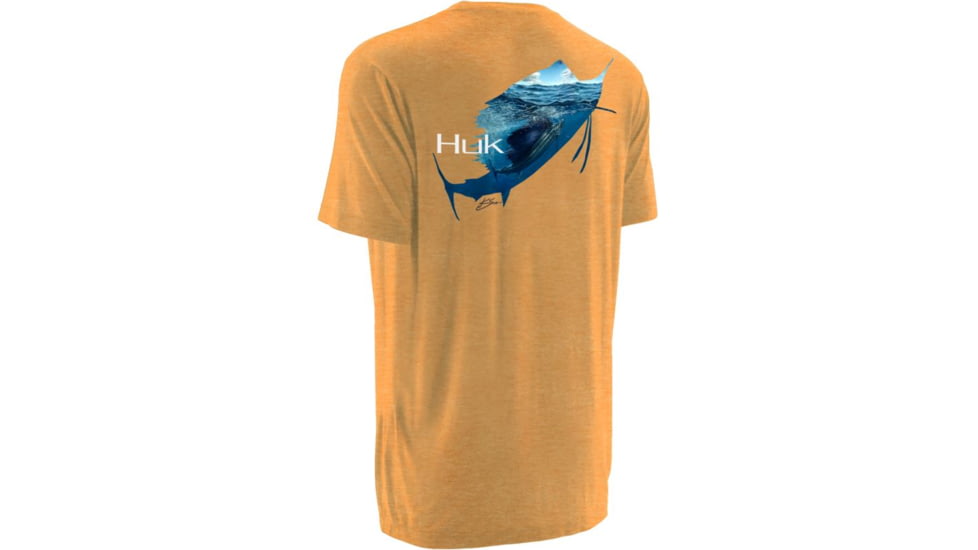 HUK KScott Rising Sail Tee, Heather Orange, Extra Large H1000036HOGXL