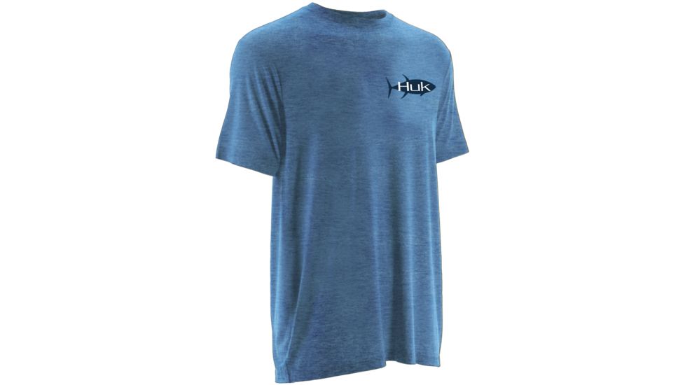 HUK KScott Tuna Tee, Heather Carolina Blue, Small H1000035HCBS