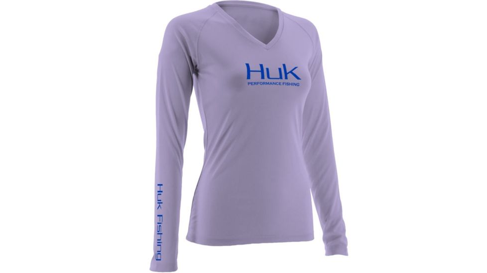 HUK Ladies Performance Long Sleeve, Easter Egg Purple, Extra Large H1200060EEPXL