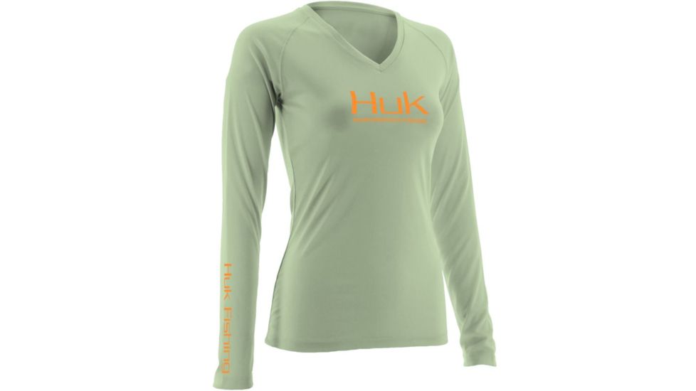 HUK Ladies Performance Long Sleeve, Key Lime, Extra Large H1200060KLMXL