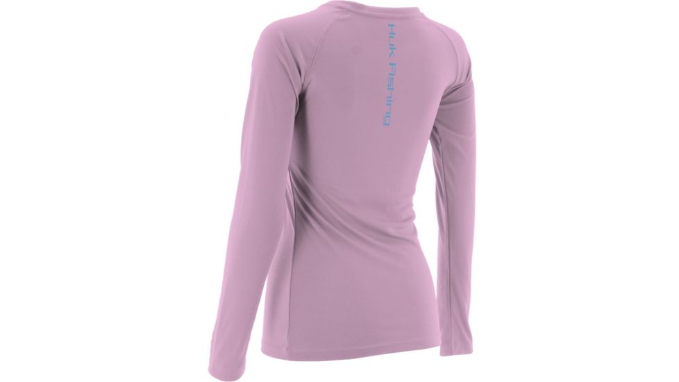 HUK Ladies Performance Long Sleeve, Spring Pink, Extra Small H1200060SPKXS