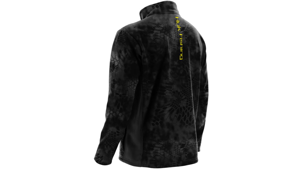HUK Mens Kryptek Fleece 1/4 Zip, Typhon-Yellow H1300016TY1XXXL