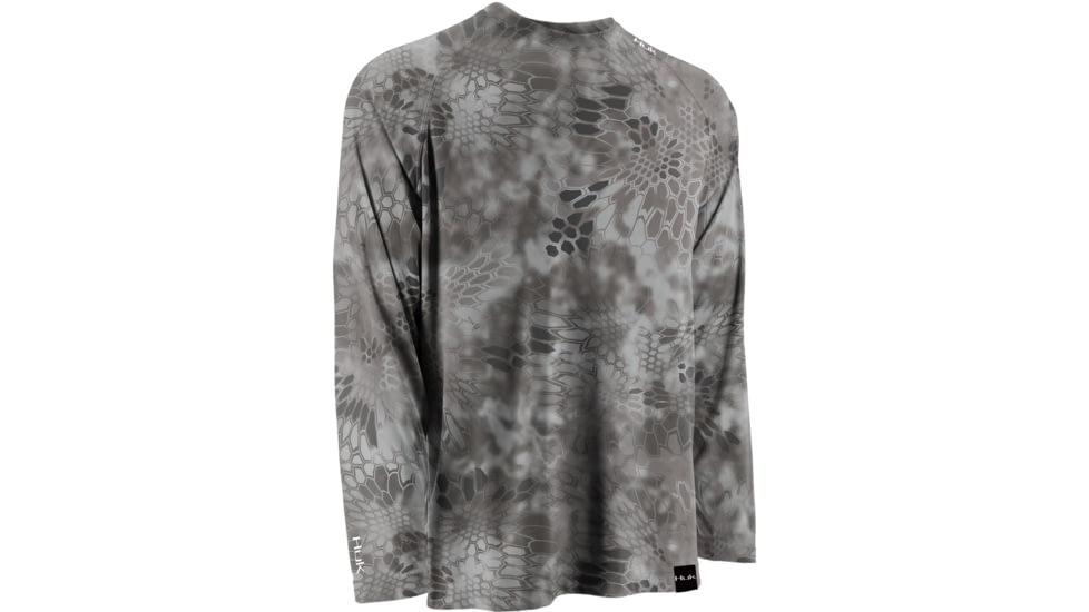 HUK Mens Kryptek LoPro Performance Raglan Long Sleeve Shirt, Kryptek Raid H1200105RADL