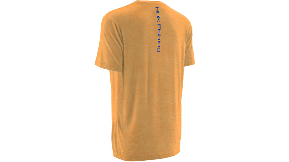 HUK Mens Logo Tee, Heather Orange H1000091HOGS