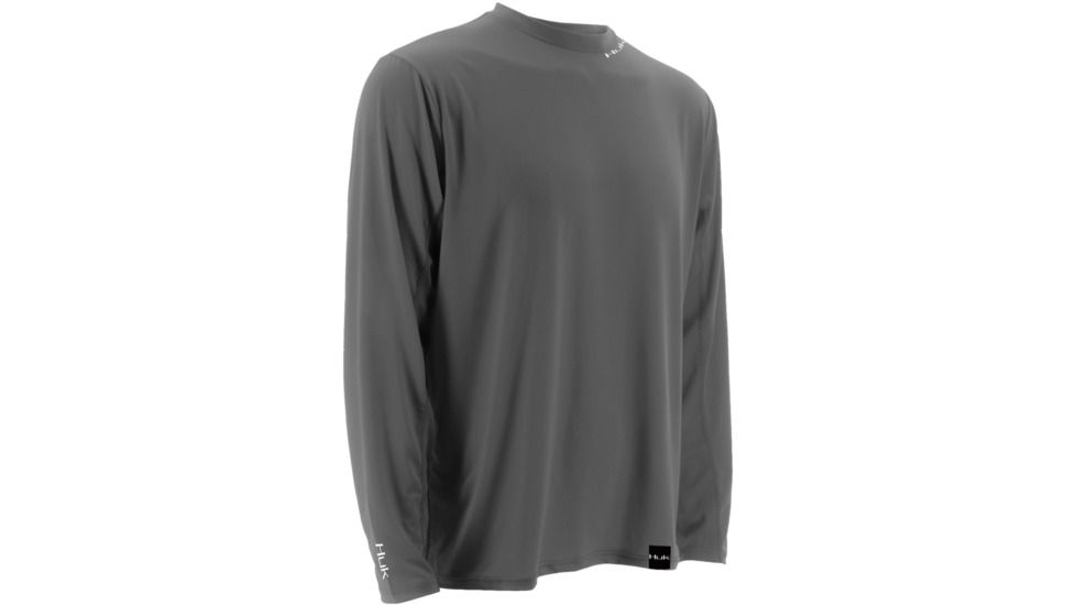 Mens LoPro Icon Long Sleeve Shirt, Cool Charcoal Grey