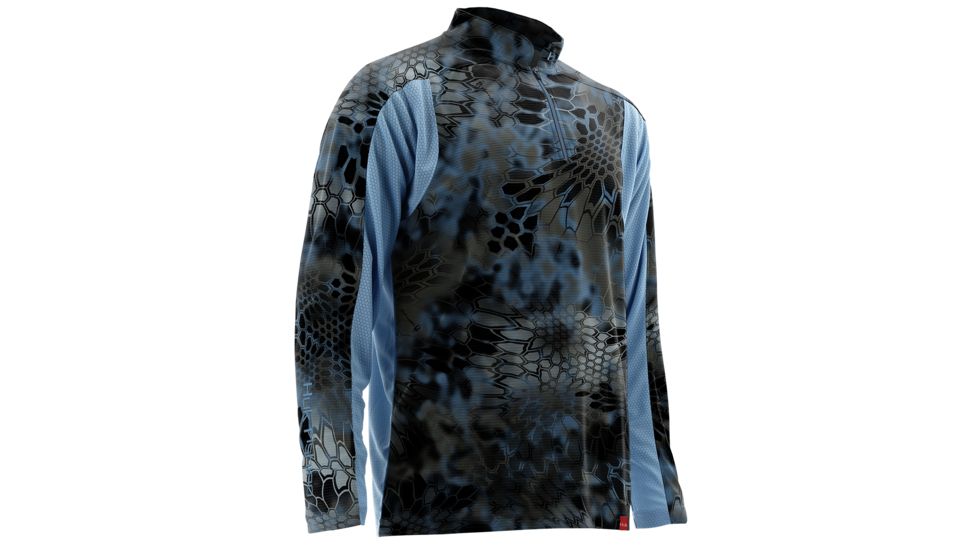 HUK Mens Trophy Kryptek 1/4 Zip, Kryptek Neptune H1200081NEPS