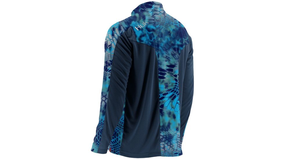 HUK Mens Trophy Kryptek 1/4 Zip, Kryptek Pontus H1200081PONXL