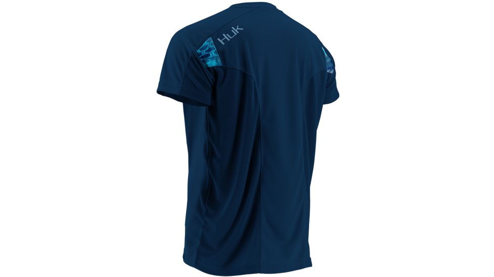 HUK Mens Trophy Short Sleeve Tee, Navy H1200076NVYXL