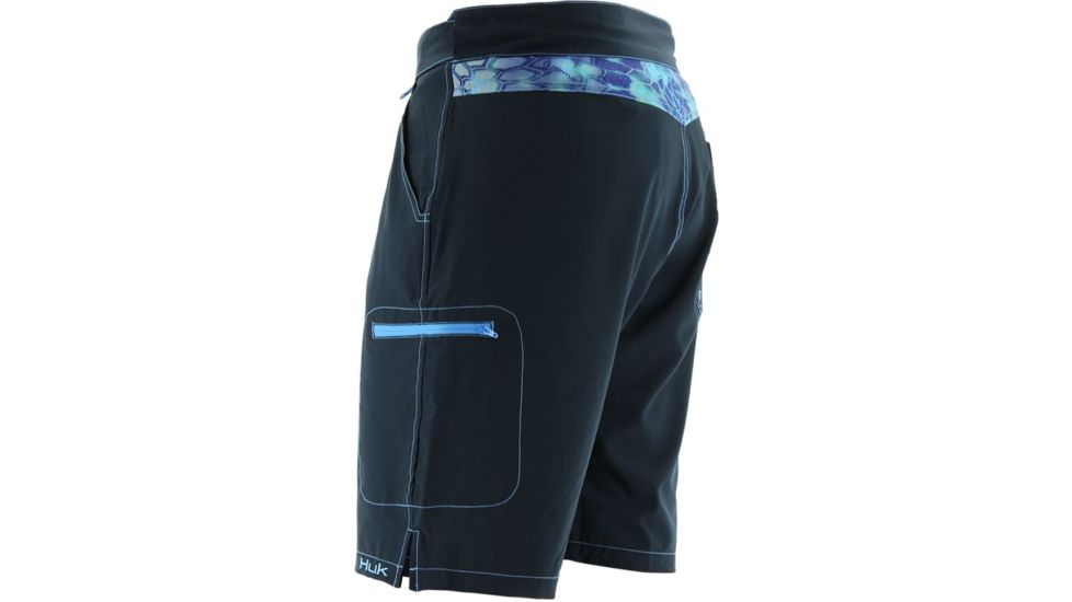 HUK NXTLVL Board Shorts, Small, Black H2000010BLKS