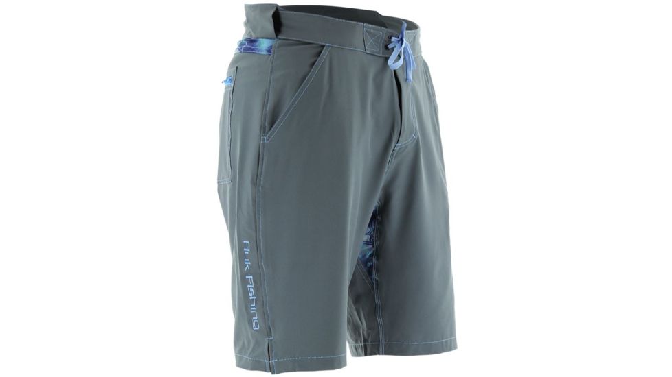 HUK NXTLVL Board Shorts, Small, Charcoal H2000010CGYS