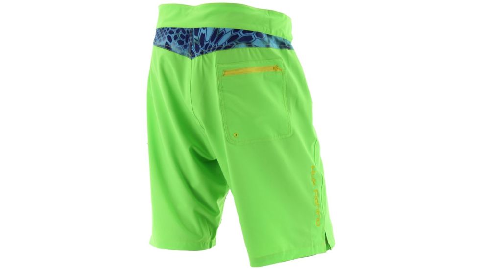 HUK NXTLVL Board Shorts, Small, Neon Green H2000010NGNS