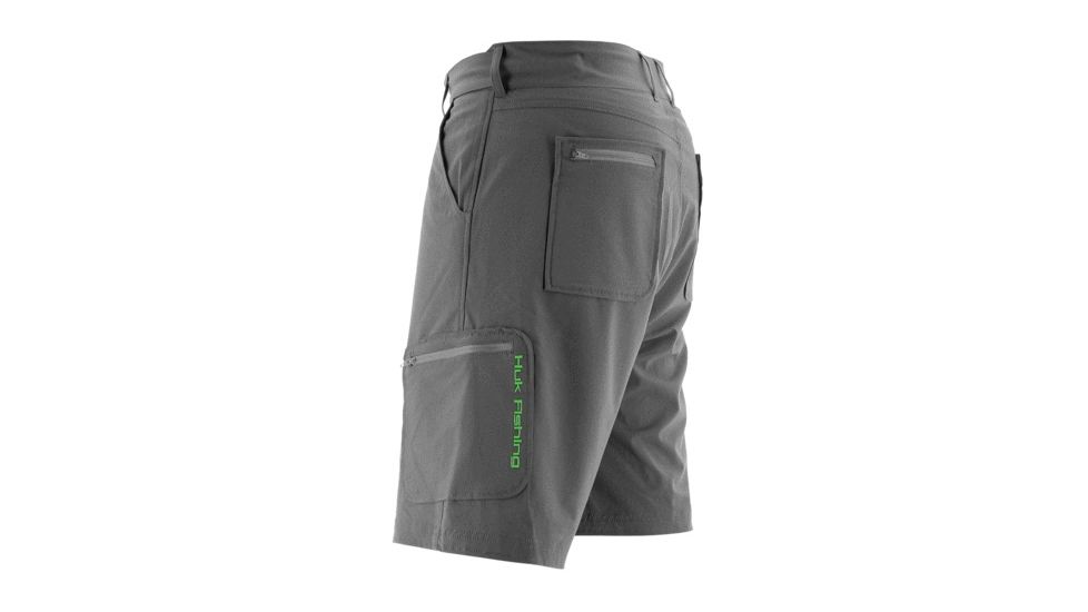 HUK Performance Fishing Next Level Shorts - Men's, Charcoal, Small, Inseam 10.5 in, H2000011CGYS