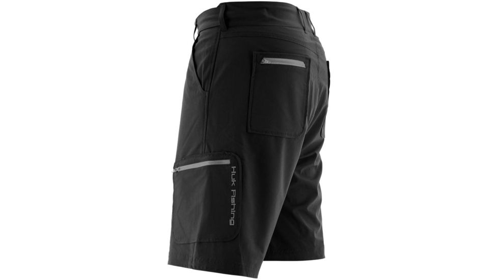 HUK Performance Fishing Next Level Shorts - Men's, Black, Small, Inseam 10.5 in, H2000011BLKS