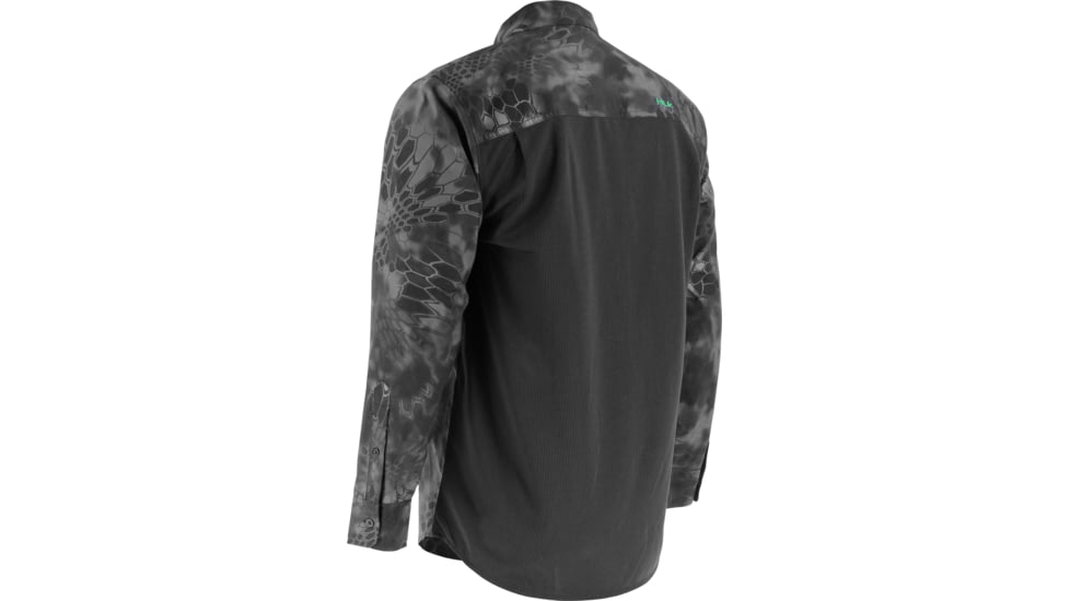 HUK Performance Fishing Mens Kryptek Phenom Long Sleeve Shirt, Kryptek Typhon, H1500021TYNXXXL