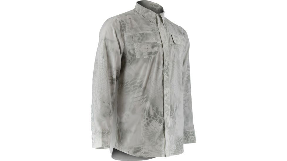 HUK Performance Fishing Mens Kryptek Phenom Long Sleeve Shirt, Kryptek Yeti, H1500021YTIXXXL