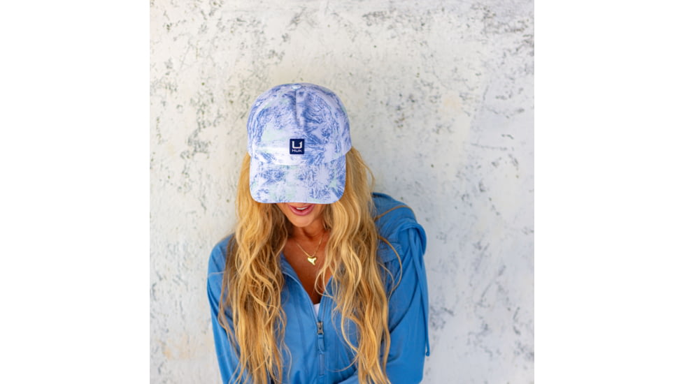 HUK Performance Fishing Aqua Dye Dad Hat - Womens, White, 1, H6300055-100-1