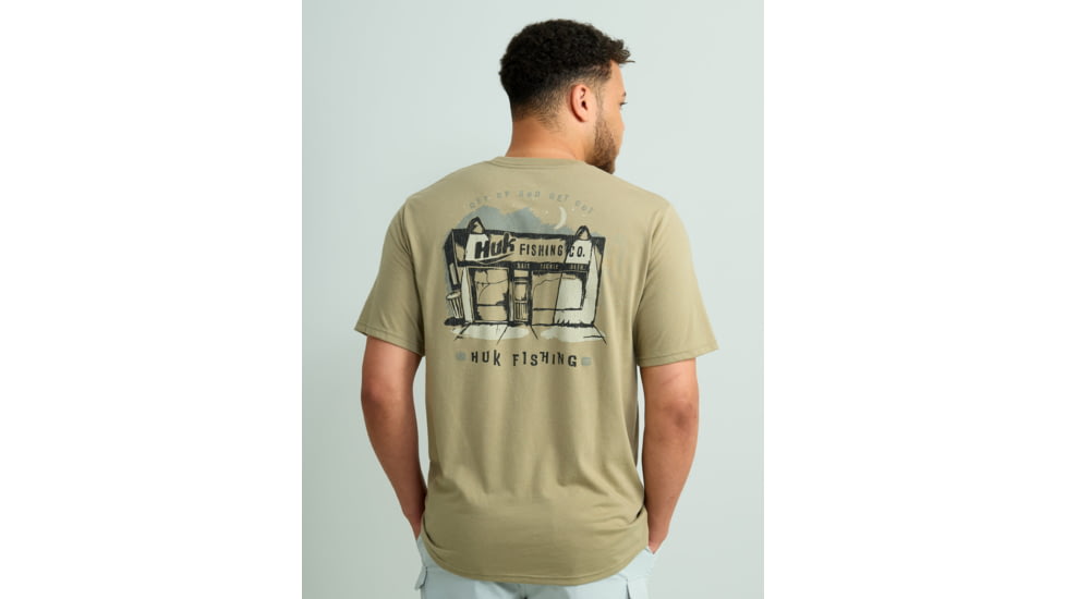 HUK Performance Fishing Bait Shop Tee - Mens, Overland Trek, 2XL, H1000514-319-XXL