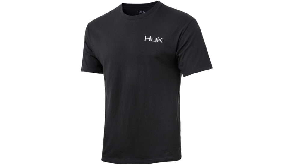 HUK Performance Fishing Bass Camp Short Sleeve Tee - Mens, Black, Small, H1000237-001-S