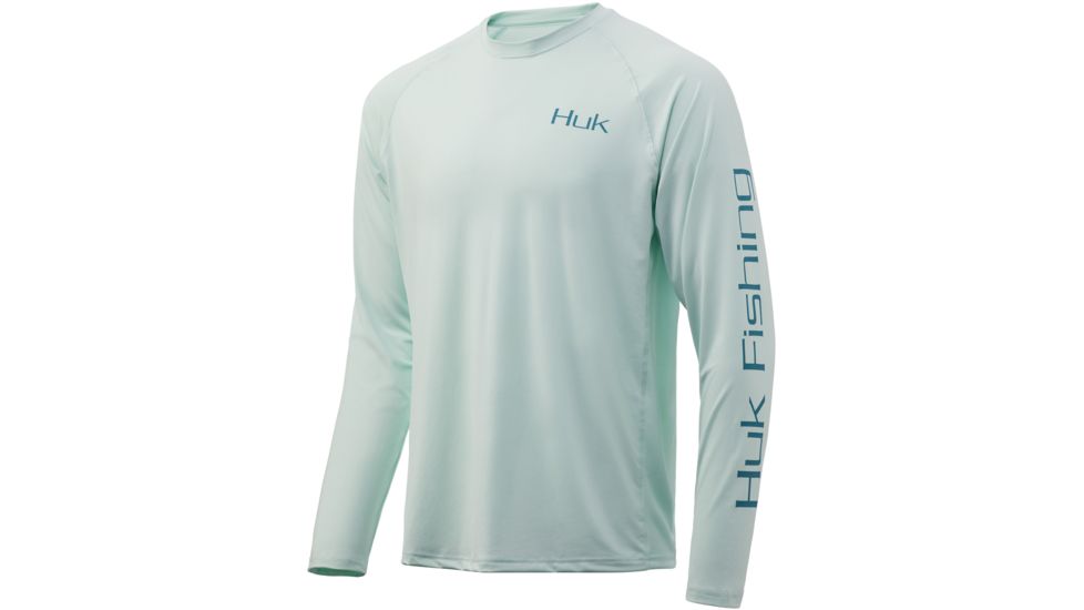 HUK Performance Fishing Blue Americana Flag Pursuit Graphic T-Shirt - Mens, Seafoam, 2XL, H1200245-350-XXL