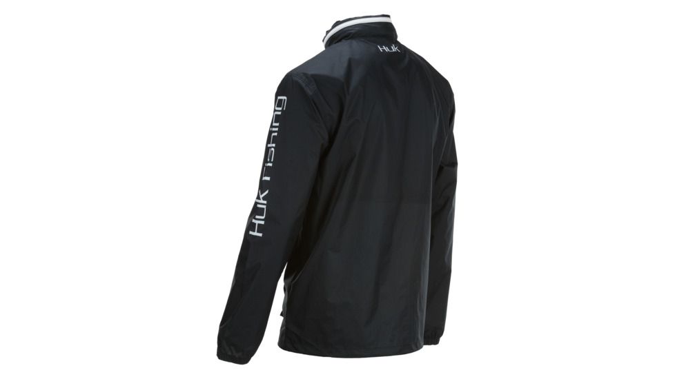 HUK Performance Fishing Breaker Shell Jacket - Men's, Black/White, Medium, H4000023-001-M